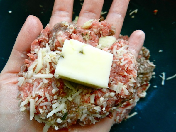 Cheesy Stuffed Meatball Sliders from Rachel Schultz