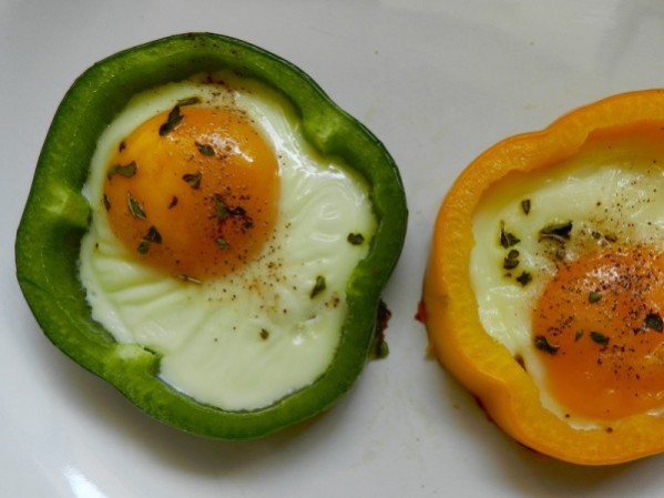 Bell Pepper Sunny-Side-Up Eggs by Rachel Schultz