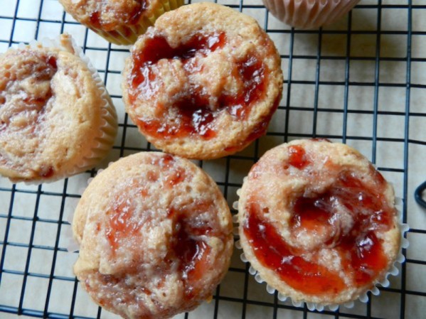 Pink Strawberry Muffins by Rachel Schultz