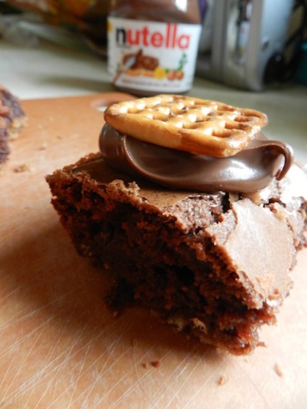 Nutella Pretzel Brownies by Rachel Schultz
