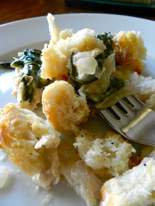 Torn Bread Chicken Casserole by Rachel Schultz