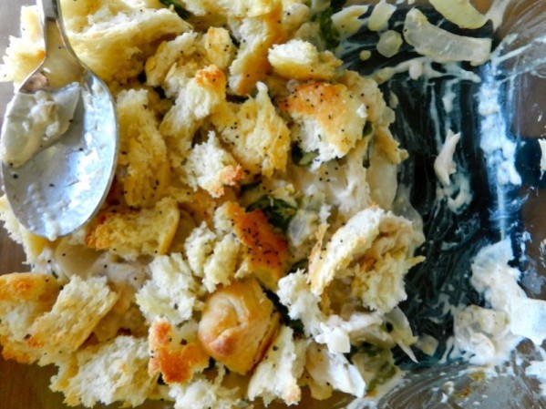 Torn Bread Chicken Casserole by Rachel Schultz
