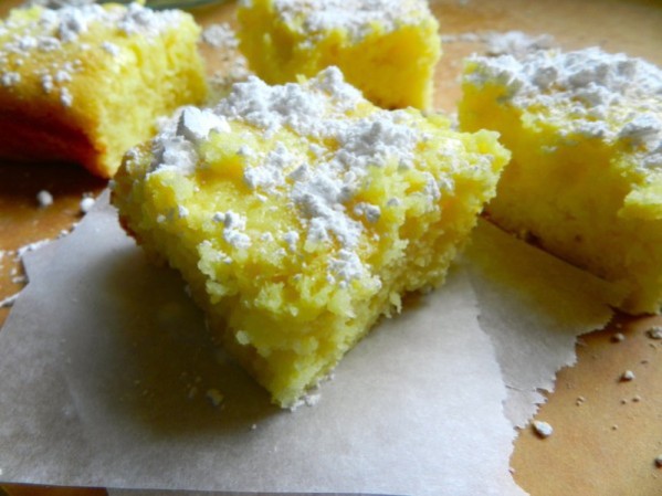 Two Ingredient Lemon Bars by Rachel Schultz