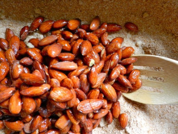 Sweet Slow Cooker Roasted Almonds by Rachel Schultz