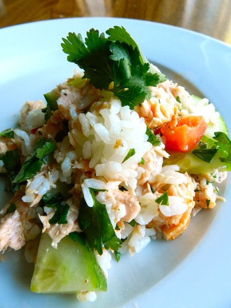 Salmon & Lime Rice Salad by Rachel Schultz