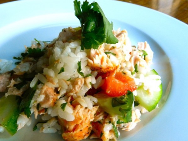 Salmon & Lime Rice Salad by Rachel Schultz