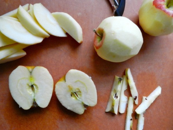 Kielbasa & Apple Stir Fry with Mini Puff Pancakes by Rachel Schultz