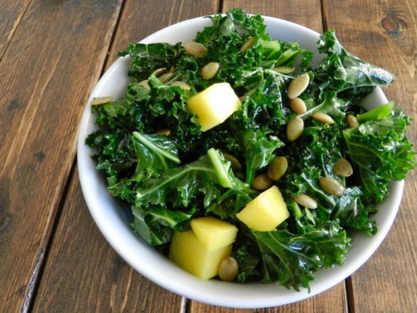 Massaged Kale & Mango Salad by Rachel Schultz