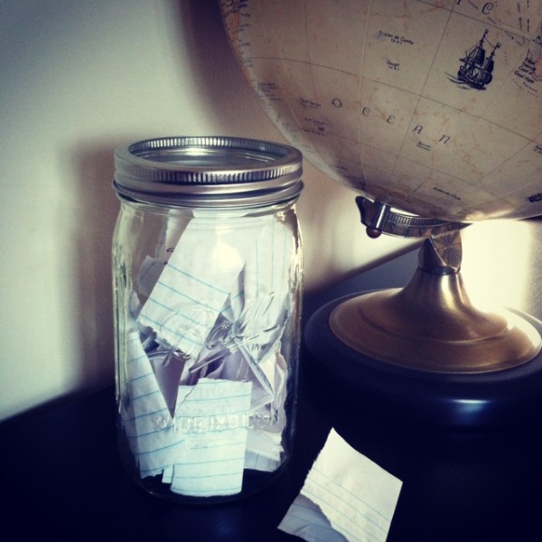 Thankfulness Jar by Rachel Schultz