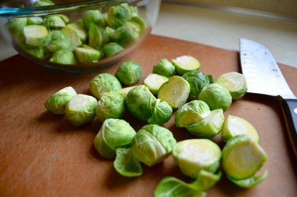 Pan-Seared Brussels Sprouts with Cranberries & Pecans by Rachel Schultz