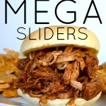 balsamic honey pulled-pork mega sliders