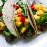coconut & mango steak tacos
