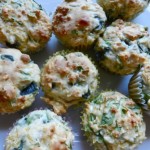 feta & cheddar spinach muffins