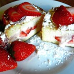 strawberry stuffed french toast