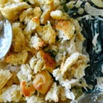 torn bread chicken casserole