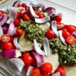 balsamic pesto baked chicken