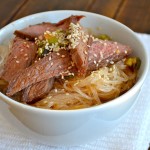 fried ginger noodles & spicy beef stir fry