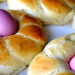 slightly sweet braided easter bread