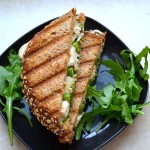 chicken pesto panini with asparagus
