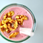 strawberry oat power smoothie