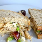 slightly sweet chicken salad sandwiches
