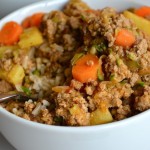curry pineapple turkey bowl