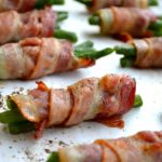 BACON WRAPPED GREEN BEANS WITH BROWN SUGAR GLAZE