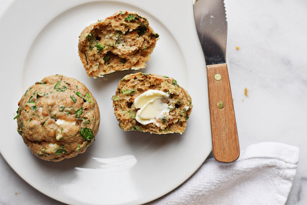 WHOLE WHEAT SPINACH & FETA MUFFINS