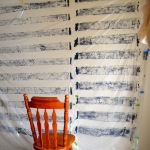 PAINTED NO-SEW STRIPED CURTAINS