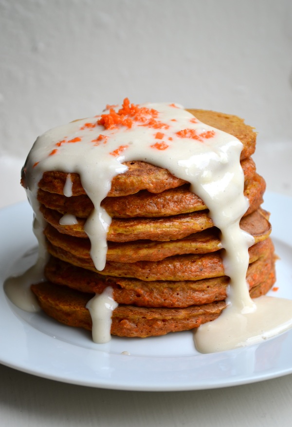 Carrot Cake Pancakes & Cream Cheese Syrup | Easy Pancake Recipes 