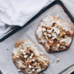 GOAT CHEESE & CARAMELIZED ONION FLATBREADS