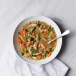 SLOW COOKER CHICKEN & WILD RICE SOUP