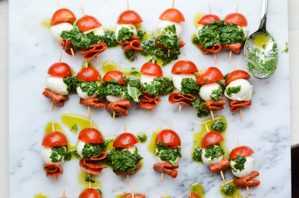 Caprese Salad Bites Appetizer Recipe-Homemade Food Junkie