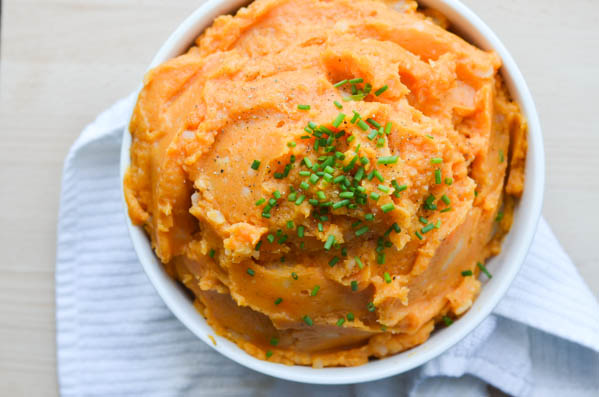 Rachel Schultz: Garlic Mashed Sweet Potatoes