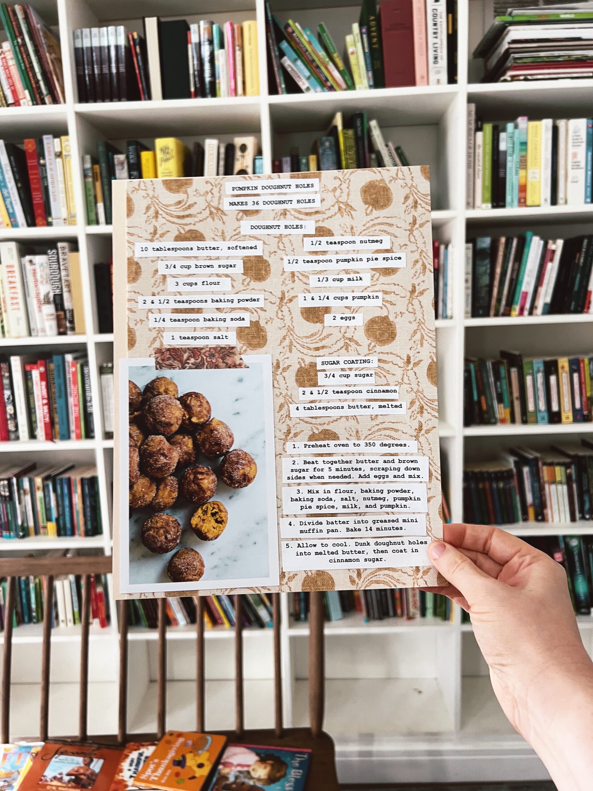 Pumpkin Doughnut Holes (In A Mini Muffin Pan!)