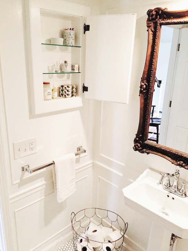 BEFORE AND AFTER POWDER ROOM REVEAL