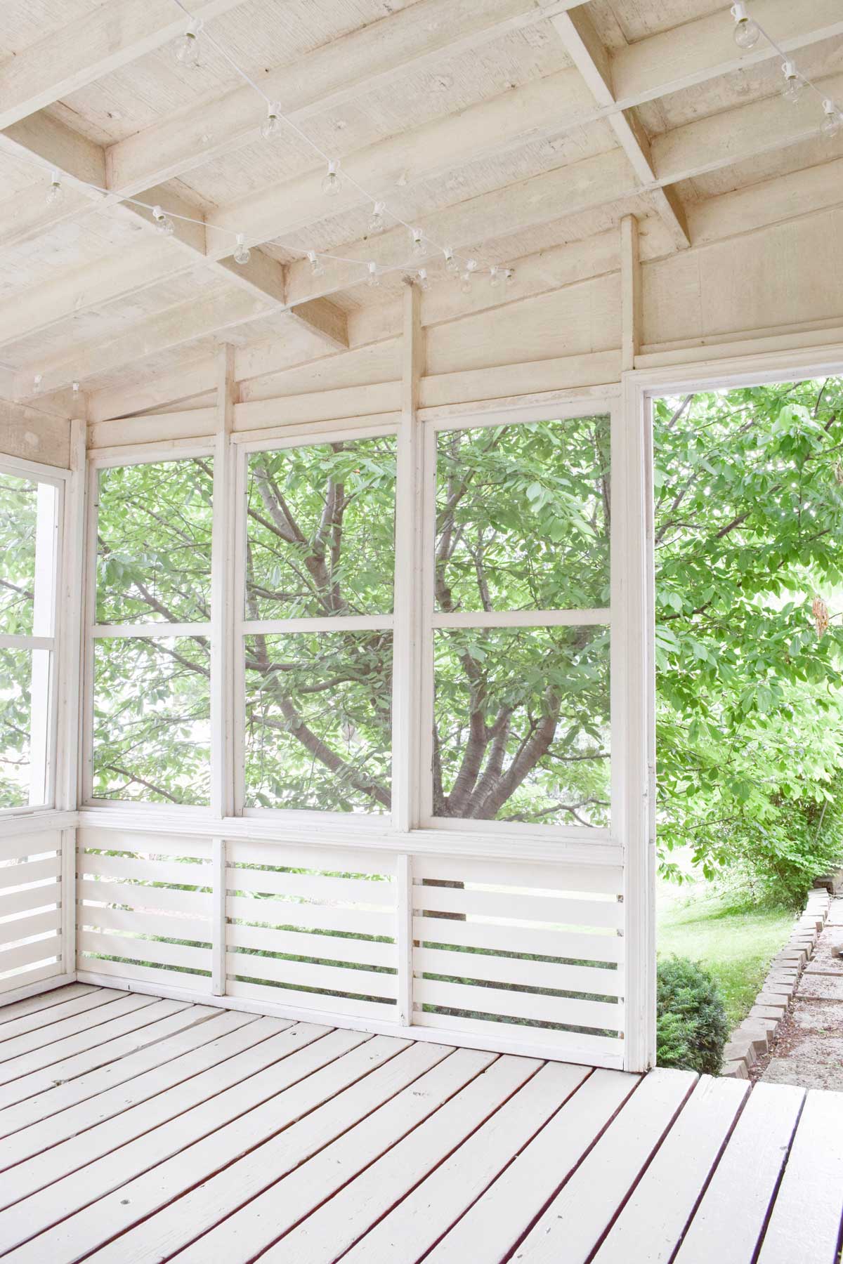 ADDING PANELING TO A SCREENED IN PORCH