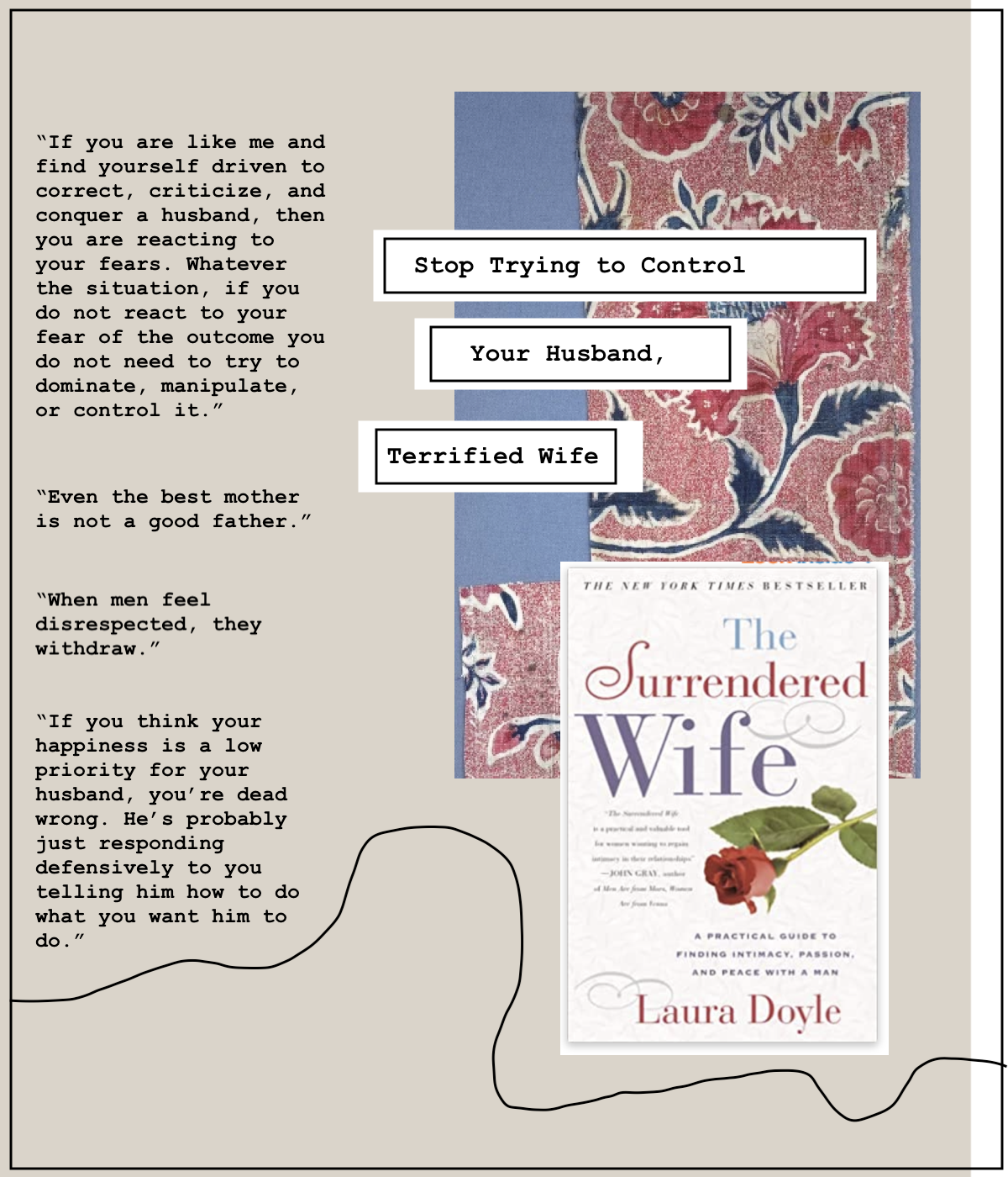 Don’t Try to Control Your Husband, Terrified Wife